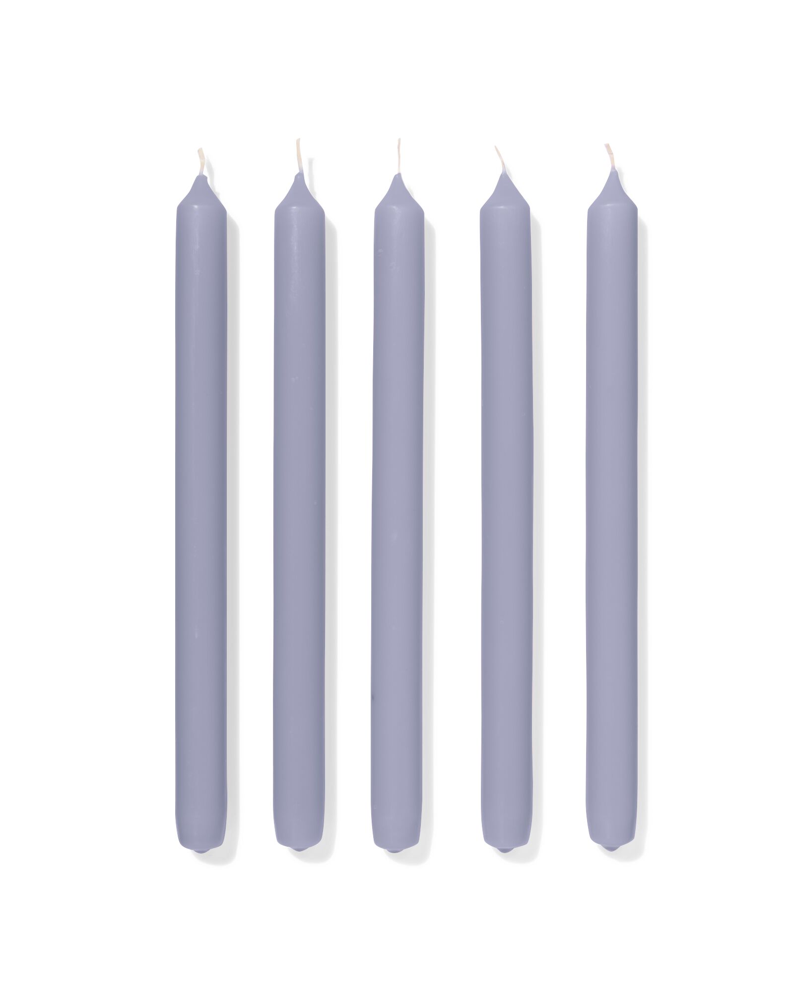 bougies longues &Oslash; 2,2 x 29 cm lisses lilas - 12 pi&egrave;ces - 13504200 - HEMA