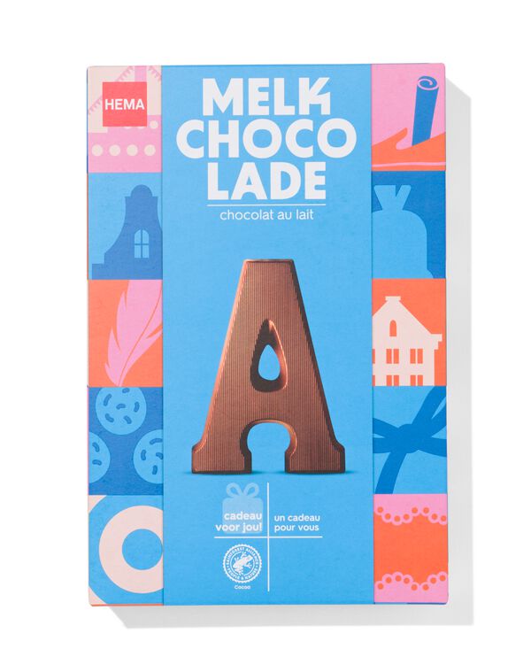lettres en chocolat blanc 140g lait lait - 1000032623 - HEMA