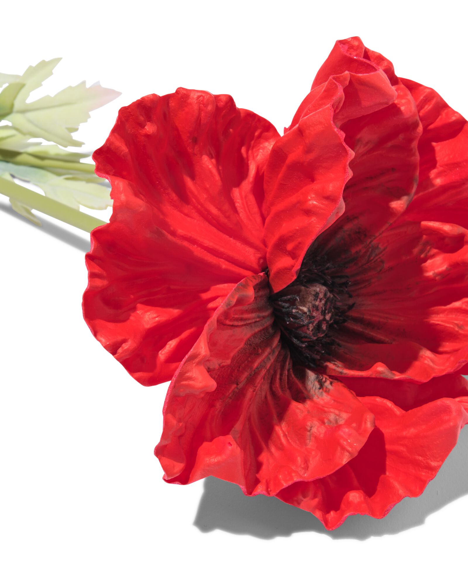 Kunstblume 55 cm, Klatschmohn, Kautschuk  - 41300118 - HEMA