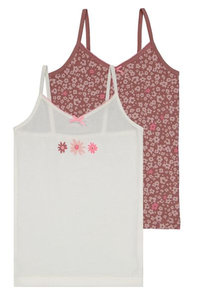 HEMA Kinderhemden Katoen/stretch - 2 Stuks Roze (roze)