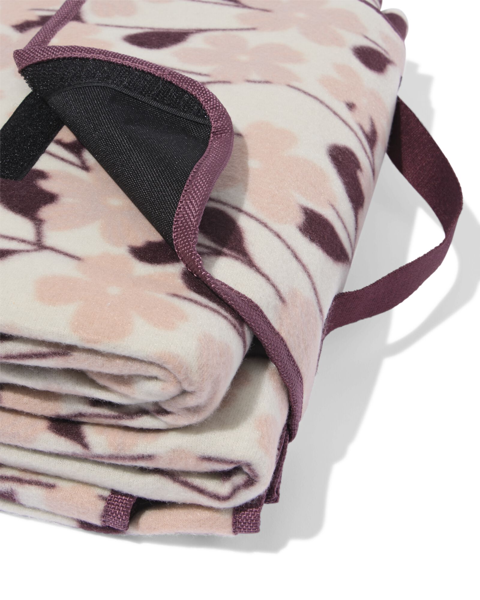 Picknickdecke 150 x 180 cm Blumen rosa - 41800171 - HEMA