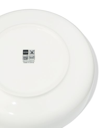 assiette creuse ⌀22cm KNAP new bone blanc - 9650301 - HEMA