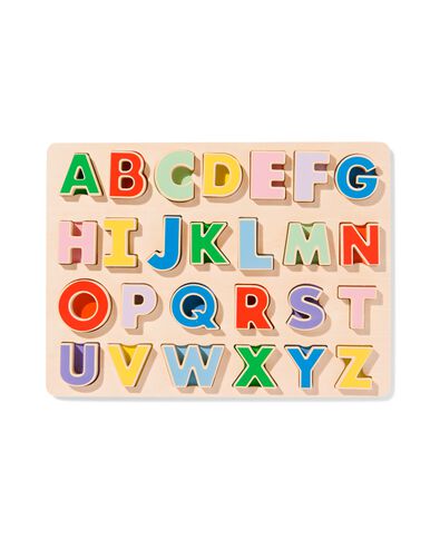 puzzle &agrave; embo&icirc;ter lettres bois 22x29.4 - 15180069 - HEMA