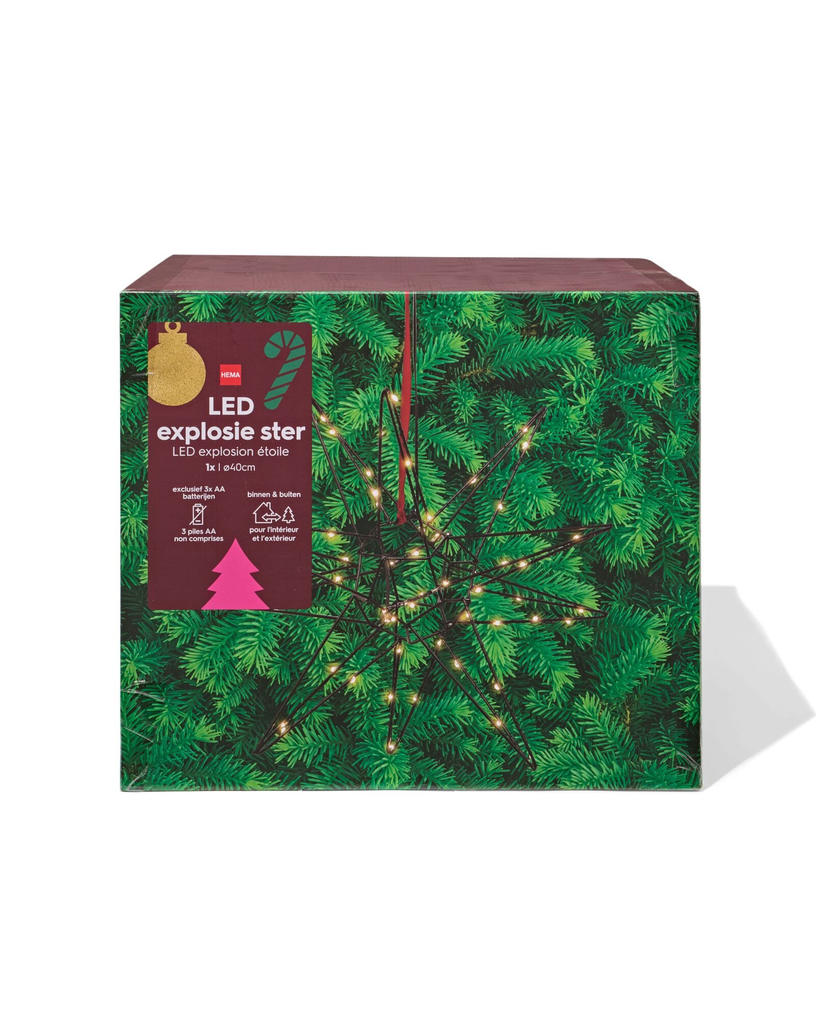 led &eacute;toile ⌀40 cm int&eacute;rieur ext&eacute;rieur - 25500145 - HEMA