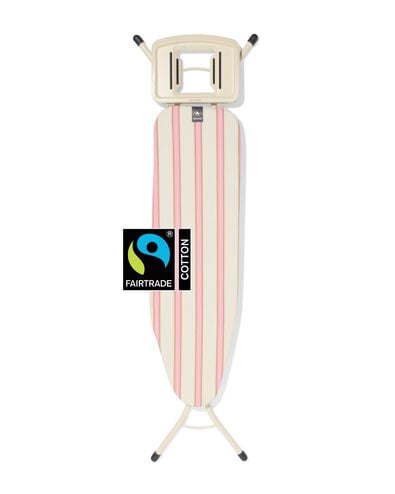 Brabantia strijkplank A 110x30cm  voor strijkijzer strepen roze - 20500171 - HEMA