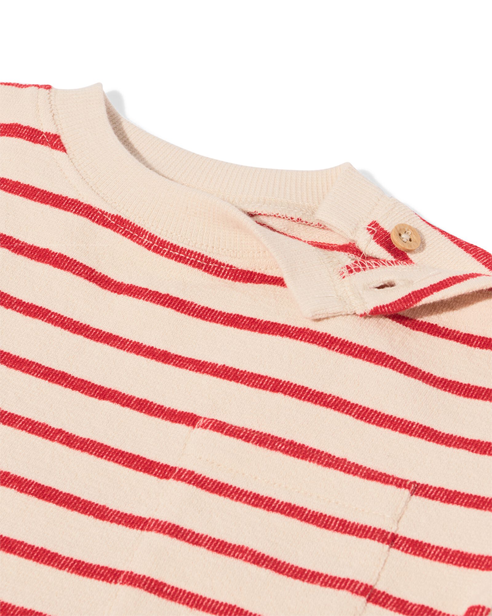 baby T-shirt strepen rood - 33165970RED - HEMA