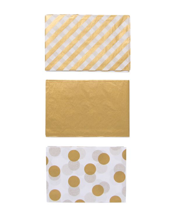 papier de soie 14cm dor&eacute; - 14700628 - HEMA