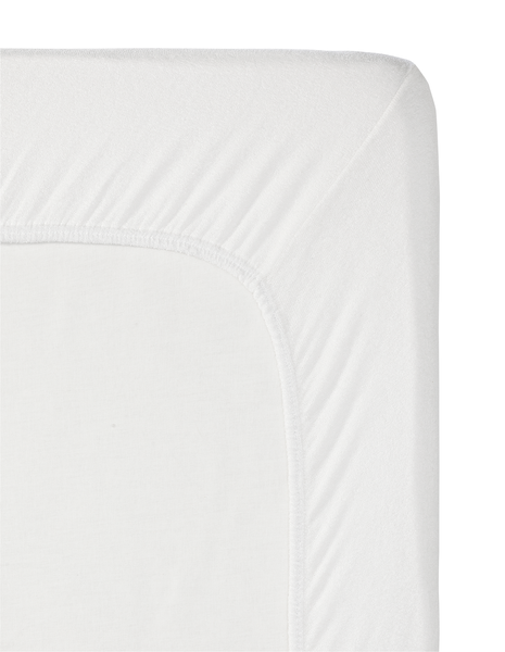 drap-housse - flanelle - blanc blanc - 1000013990 - HEMA