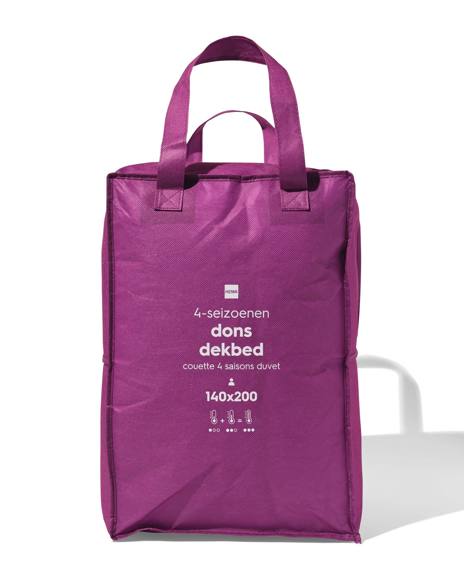 couette 4 saisons duvet recycl&eacute; 140x200 - 5590019 - HEMA