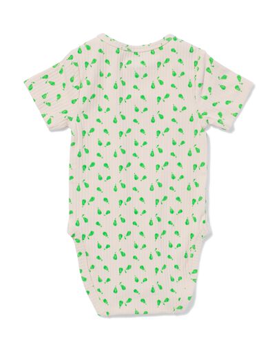 Mitwachsender Baby-Strampler LENZING&trade; ECOVERO&trade;, gerippt, Birnen beige beige - 33303460BEIGE - HEMA