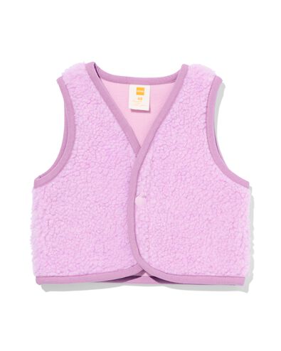 gilet b&eacute;b&eacute; polaire violet violet - 33056870PURPLE - HEMA