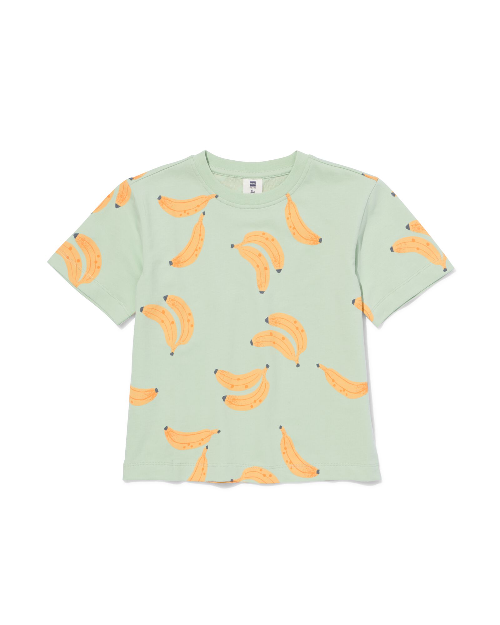 kinder T-shirt bananen groen - 30788305GREEN - HEMA
