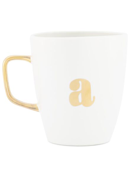 mug avec lettre a blanc A - 60030050 - HEMA
