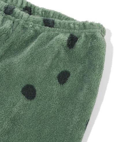 kinderpyjama fleece dino donkergroen donkergroen - 23001650DARKGREEN - HEMA