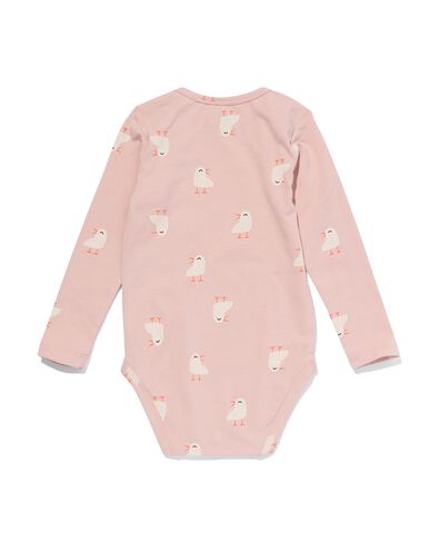 body coton bio extensible avec poussins rose rose - 33311230PINK - HEMA