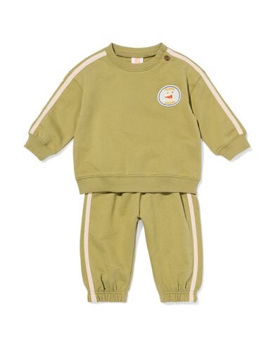 babykledingset comfy fit jersey groen - 33176370GREEN - HEMA