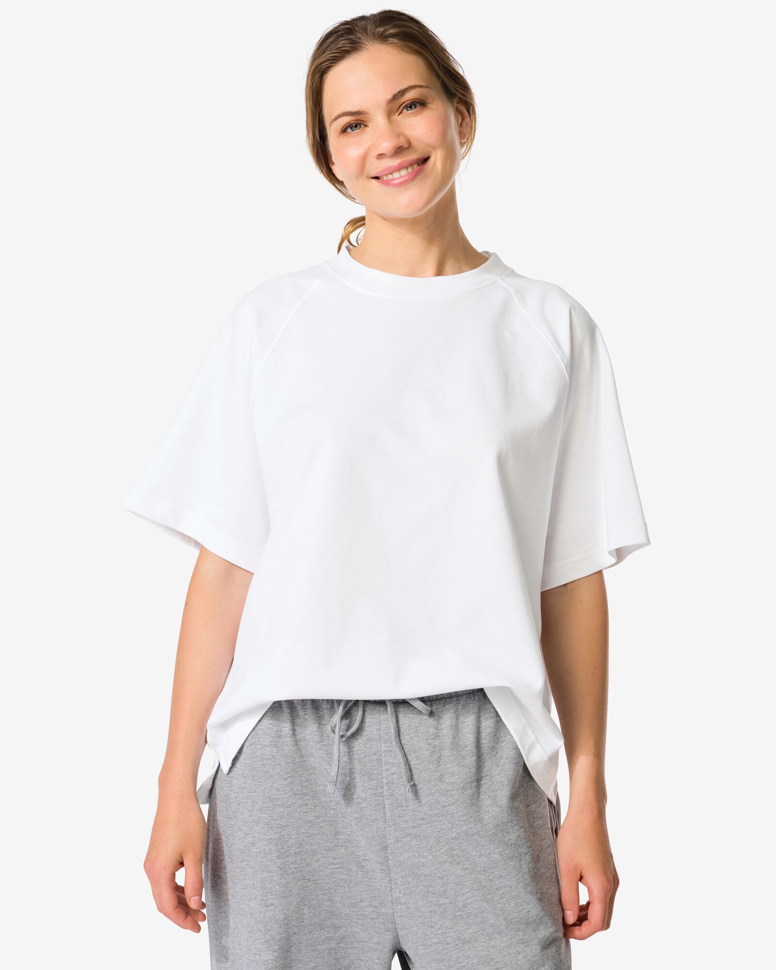 t-shirt Luca femme blanc blanc - 36203470WHITE - HEMA