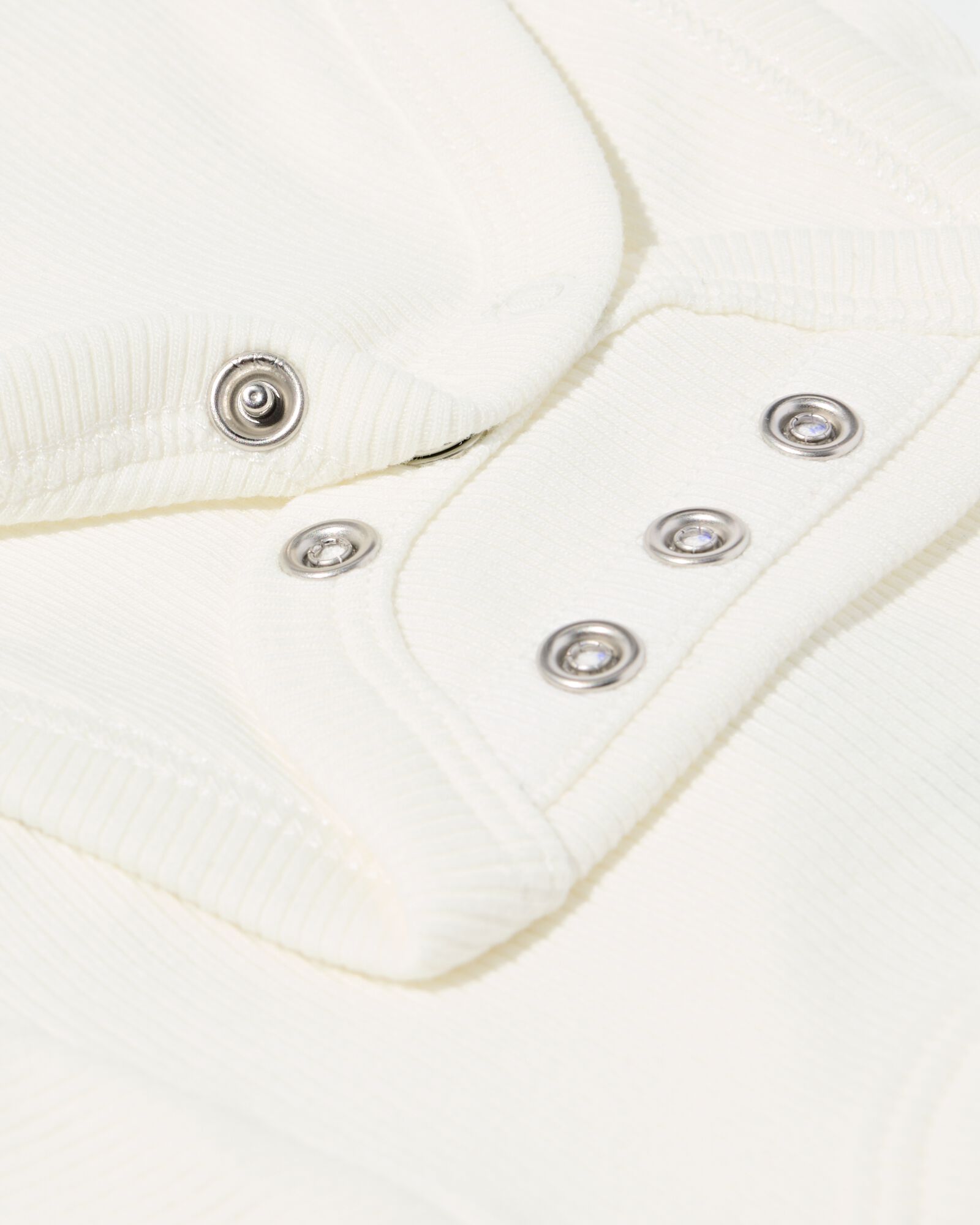 newborn meegroei overslag body rib  wit wit - 33430520WHITE - HEMA