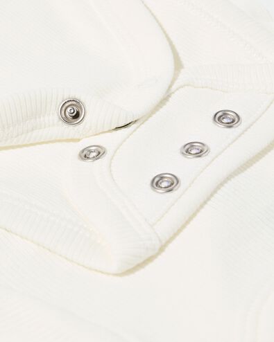 newborn meegroei overslag body rib  wit wit - 33430520WHITE - HEMA