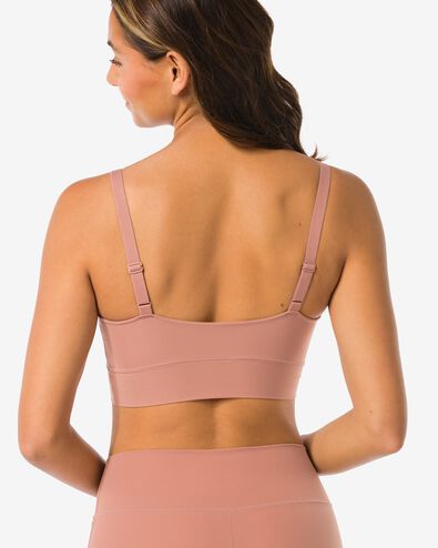 haut non pr&eacute;form&eacute; sans armatures - ultimate comfort marron clair L - 21801183 - HEMA