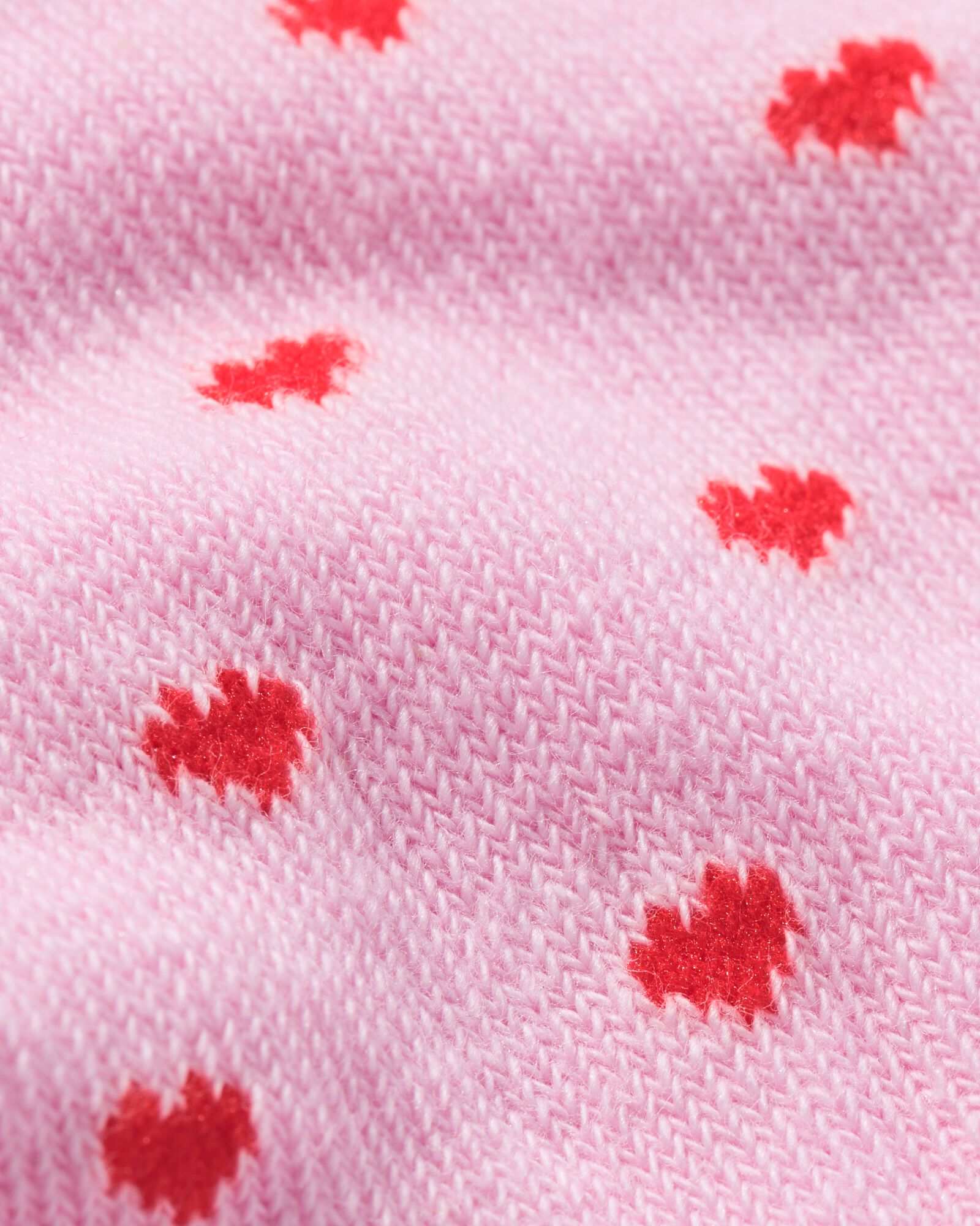 kindersokken hartjes - 5 paar roze - 4360460PINK - HEMA