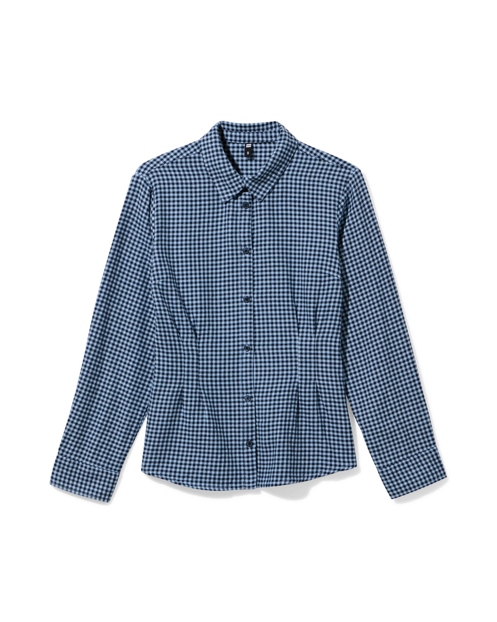 Damenoberhemd Donna, Flanell, kariert blau - 36205180BLUE - HEMA