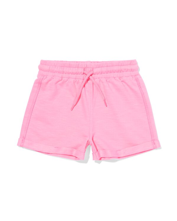 kinder sweatshort comfy fit roze roze - 30846306PINK - HEMA