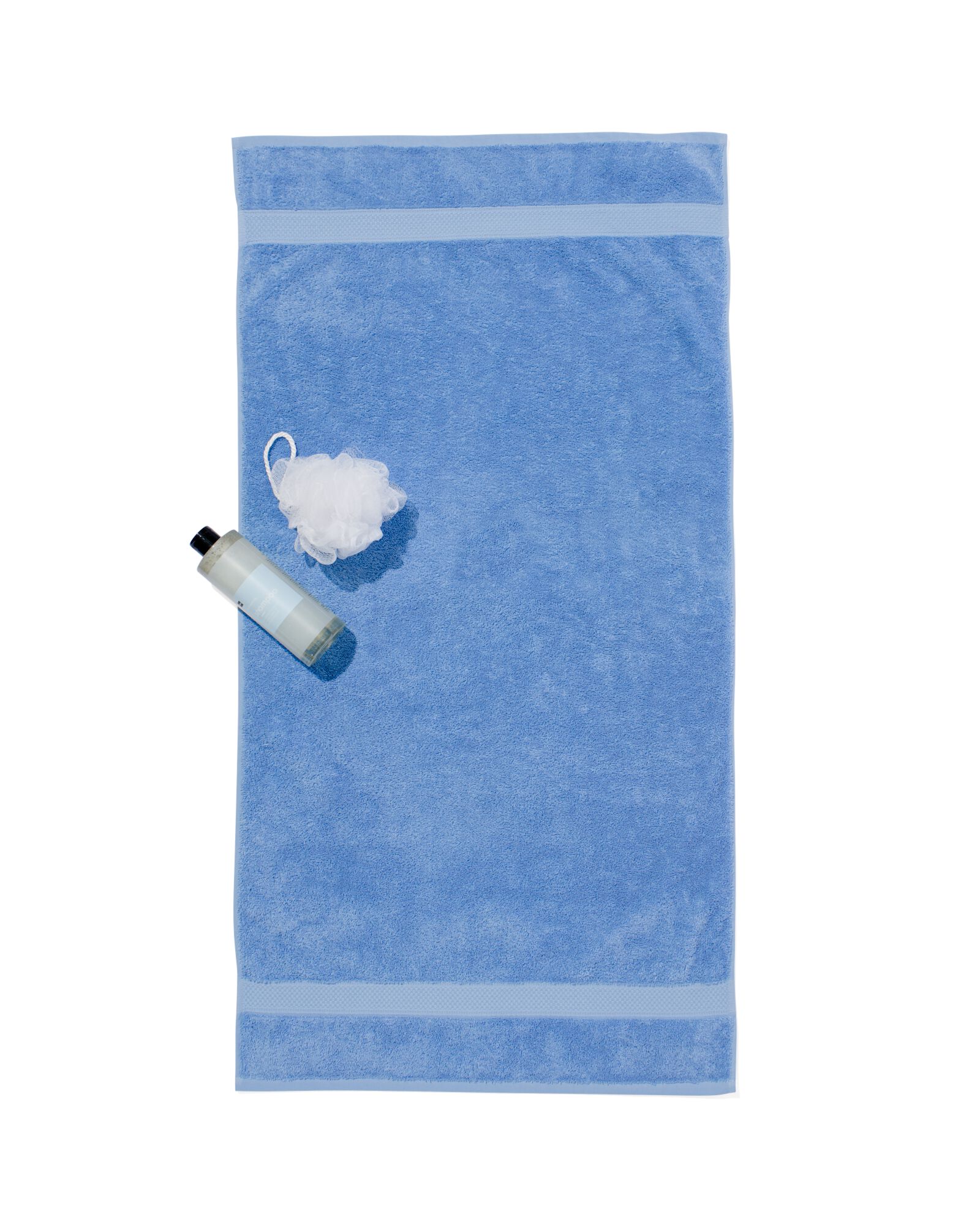 serviettes de bain - qualit&eacute; &eacute;paisse bleu vif serviette 60 x 110 - 5250385 - HEMA