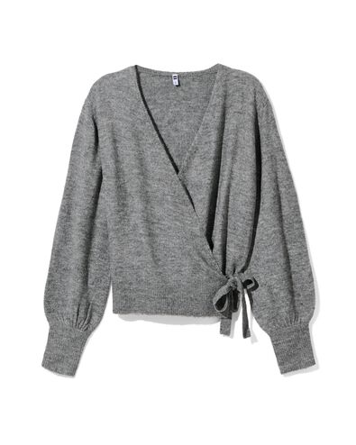 gilet cache-coeur femme Lana gris clair - 36277660LIGHTGREY - HEMA