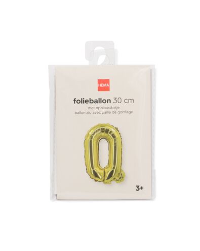 ballon aluminium lettre Q 30cm dor&eacute; - 14260047 - HEMA