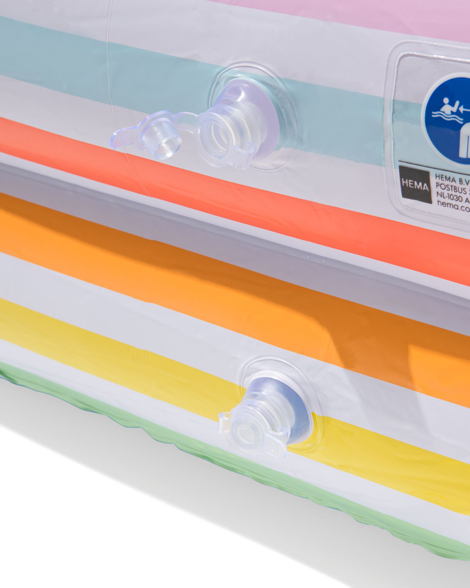 Familien-Planschbecken, Streifen, 207 x 126 x 46 cm - 15840114 - HEMA