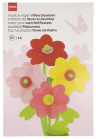4er-Pack Filzblumen - 15900041 - HEMA