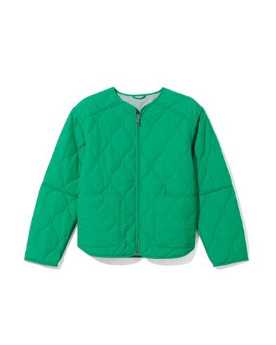 manteau réversible femme Eloise avec manches zippées vert S - 36279766 - HEMA
