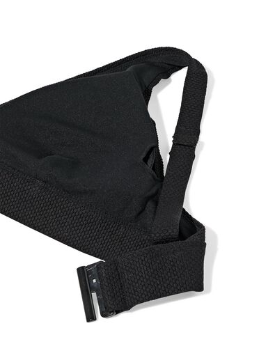 damesbikinitop triangel zwart zwart - 22352210BLACK - HEMA