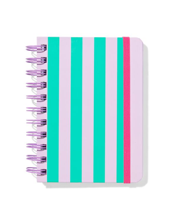 Notizbuch A6 liniert, gestreift - 14144403 - HEMA