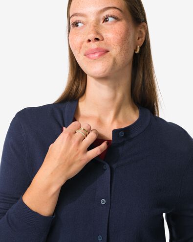 gilet femme lilas bleu fonc&eacute; - 36204860DARKBLUE - HEMA