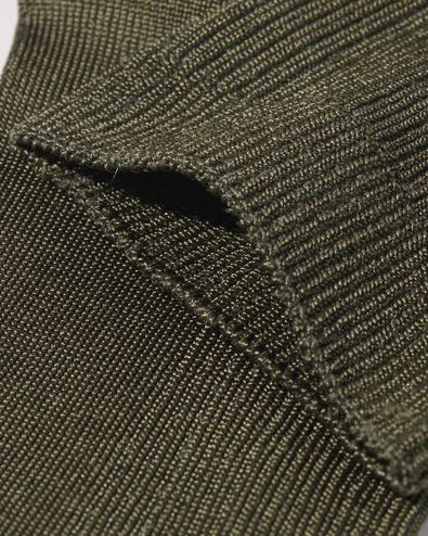 chaussettes femme c&ocirc;tel&eacute;es vert fonc&eacute; - 4280660DARKGREEN - HEMA