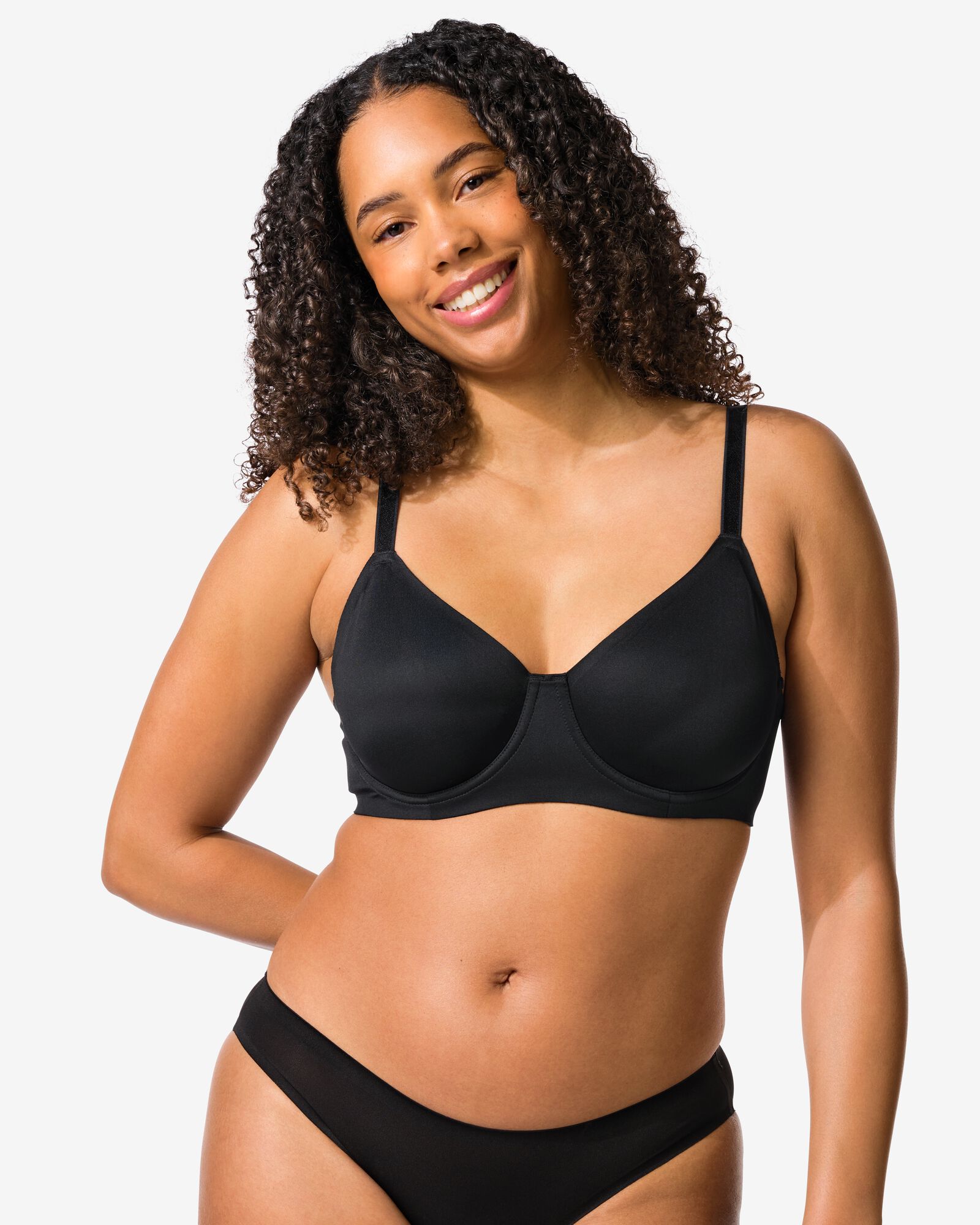 niet voorgevormde bh met beugel  zwart zwart - 21805925BLACK - HEMA