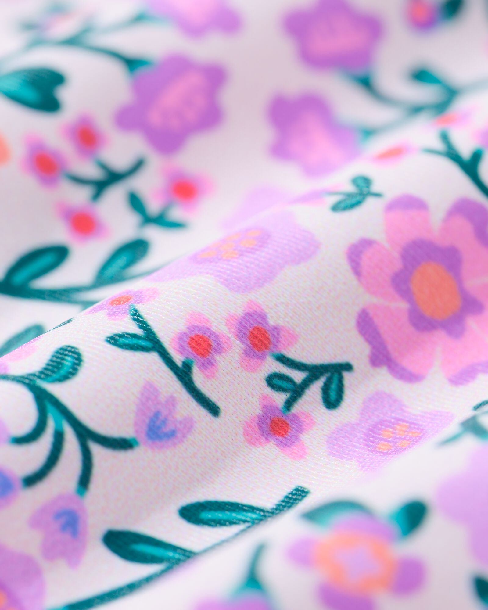 kinderbikini bloemen ruffels lila lila - 22260410LILAC - HEMA