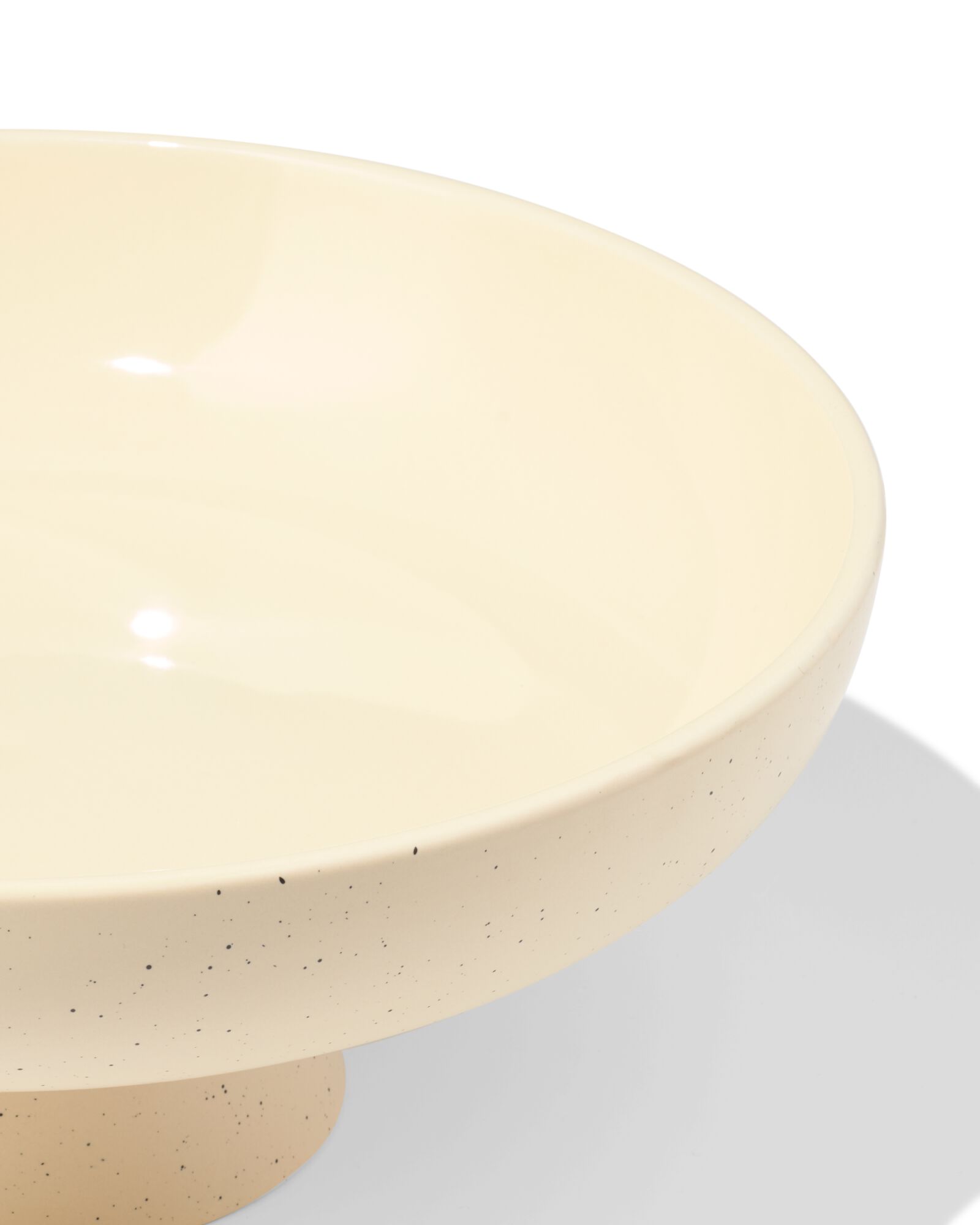 Schale auf Sockel, ⌀ 30 x 12 cm, Keramik, Sand - 13325091 - HEMA