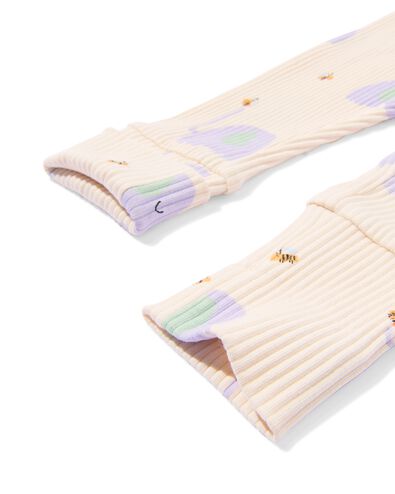 newborn meegroei legging ecru - 33422120ECRU - HEMA