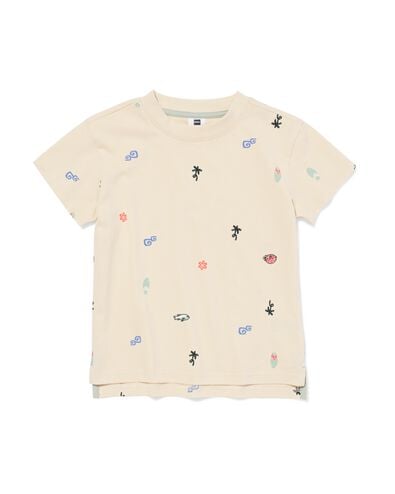 kinder T-shirt surfplank ecru ecru - 30720709ECRU - HEMA