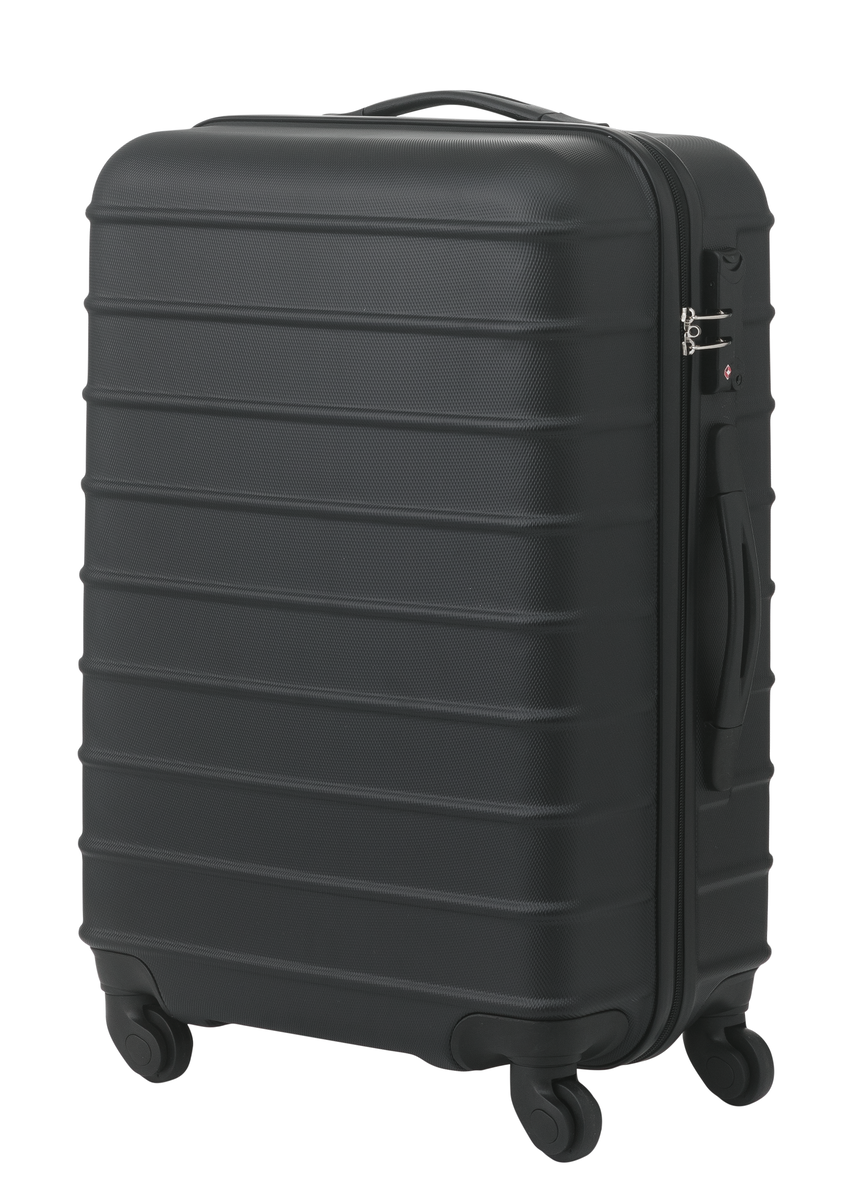 valise - 67 x 44 x 25 - rayure noire 67 x 44 x 25 noir - 18670001 - HEMA