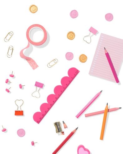 Geschenkset mit Schreibtischaccessoires in Rosa - 14100222 - HEMA