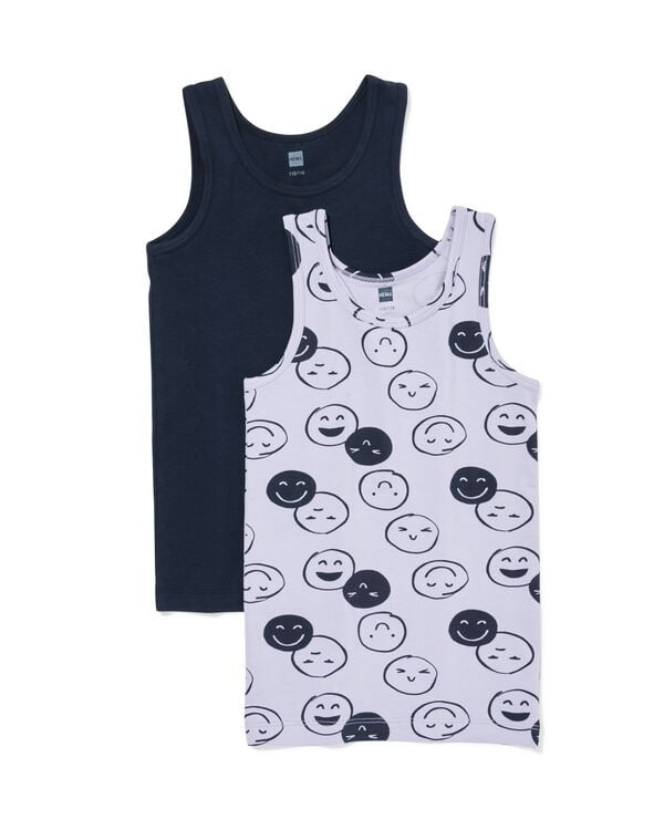 Kinder-Tops Gesichter &ndash; 2 St&uuml;ck lila lila - 19250370LILAC - HEMA