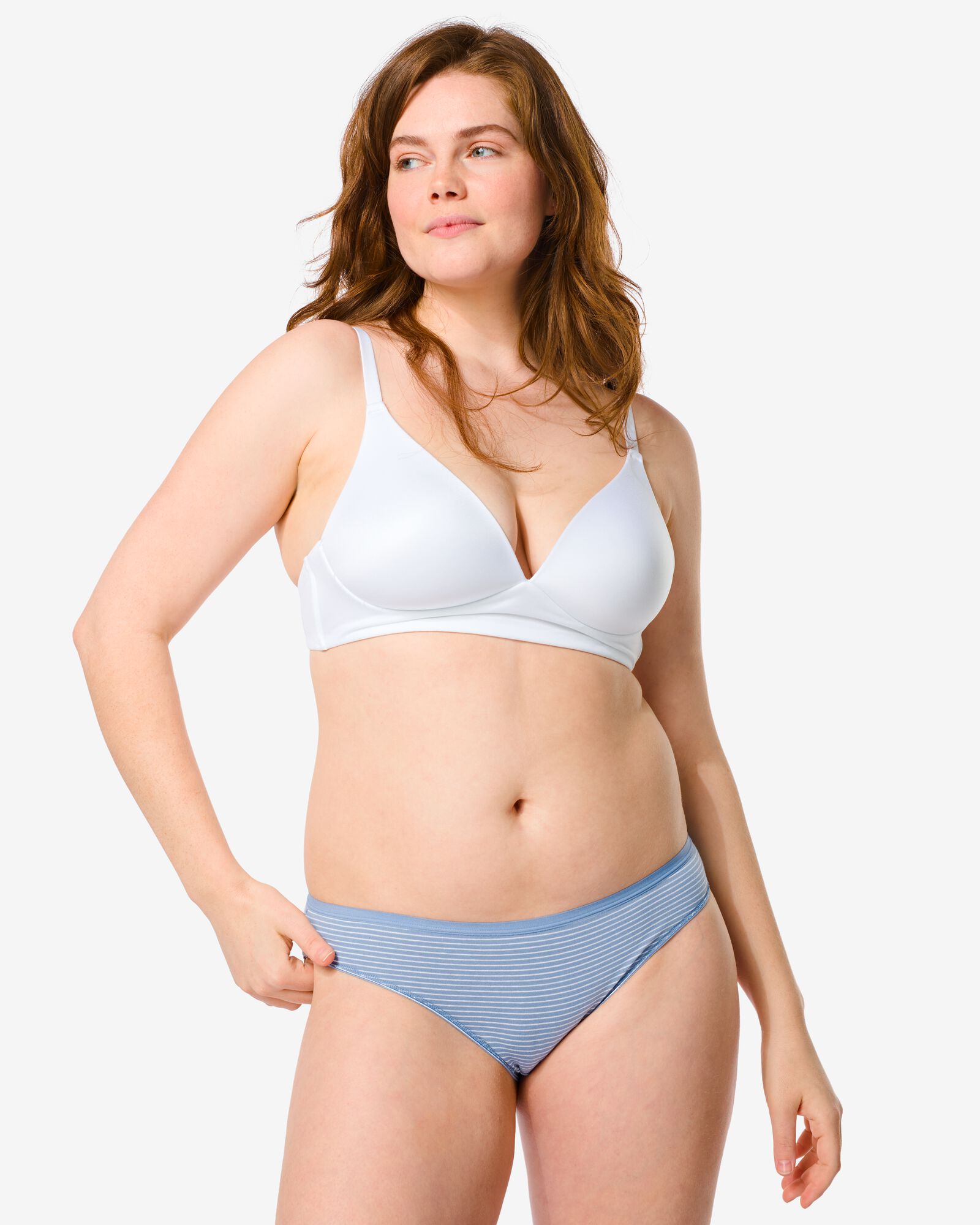 2er-Pack Damen-Slips, Baumwolle/Elasthan blau blau - 1000030282 - HEMA