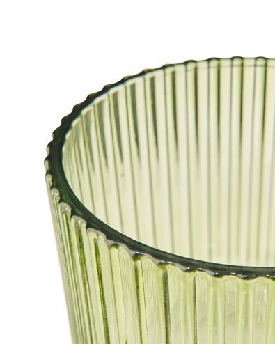 Teelichthalter, Glas, gerippt, Ø 8.5 x 6.5 cm - 13323038 - HEMA