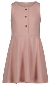 Kinder-Kleid, gerippt rosa rosa - 1000027668 - HEMA