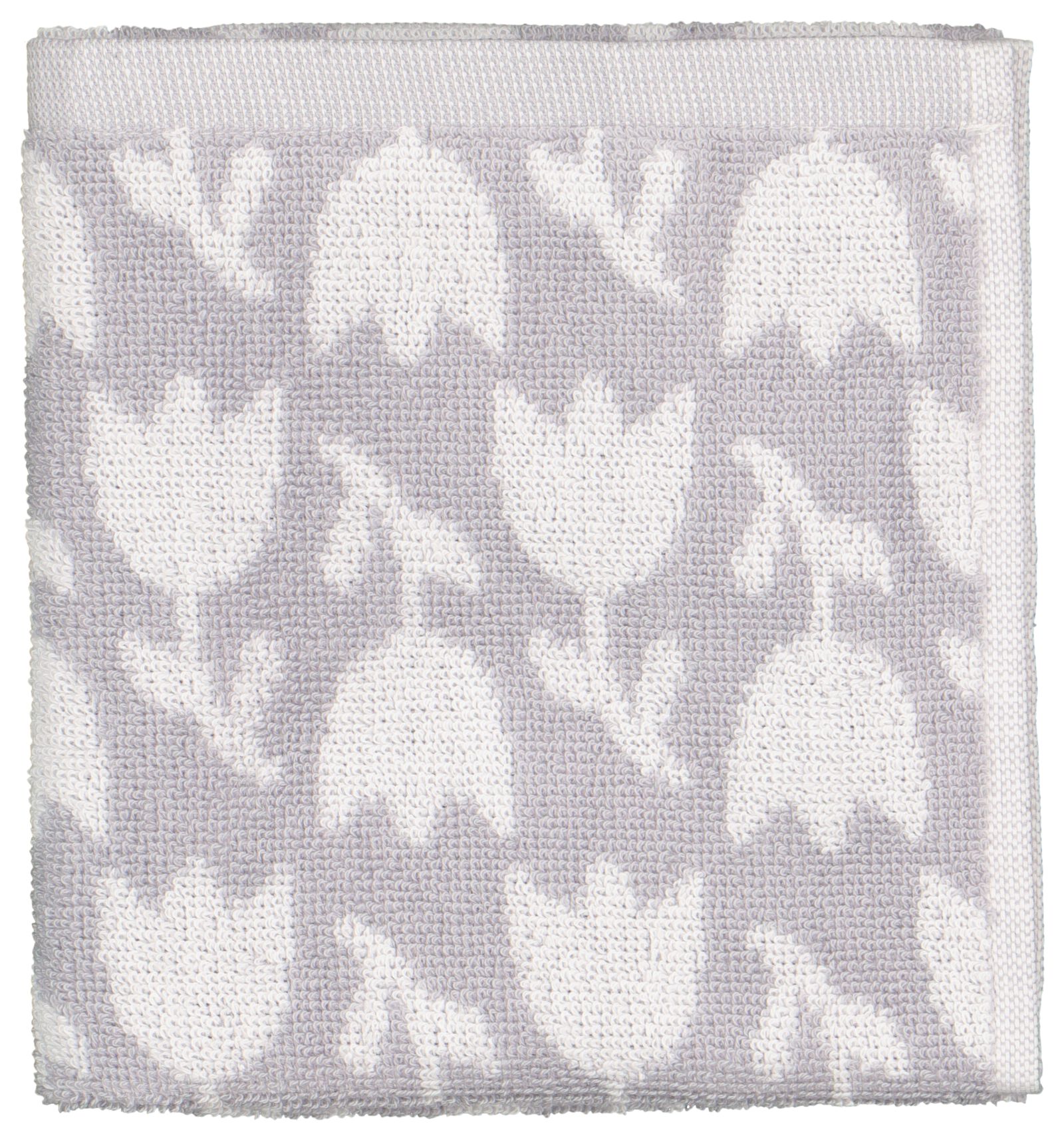 essuie-mains 50x50 tulipe - blanc/gris - 5400154 - HEMA