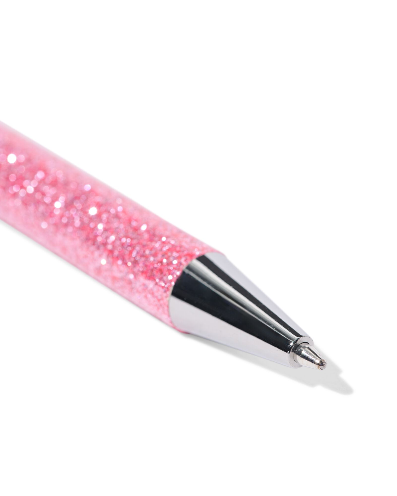 balpen roze glitter blauwschrijvend - 14400609 - HEMA